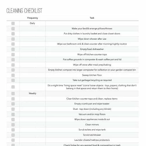 cleaning-checklist