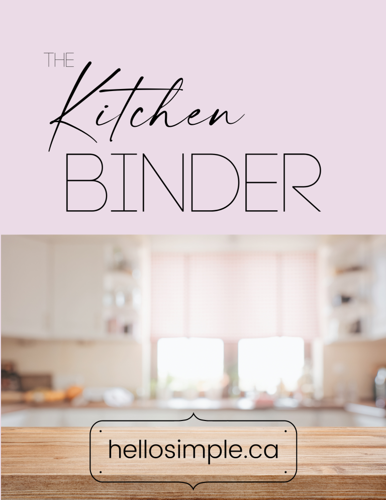 The Kitchen Binder – A5 Size